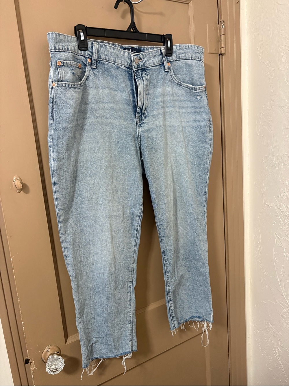 GAP light wash slim boyfriend jeans